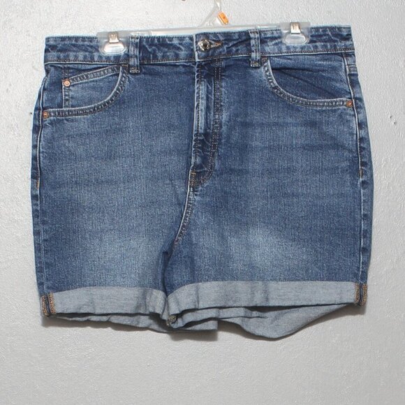 Primark denim medium wash cuffed jean shorts - Picture 1 of 7